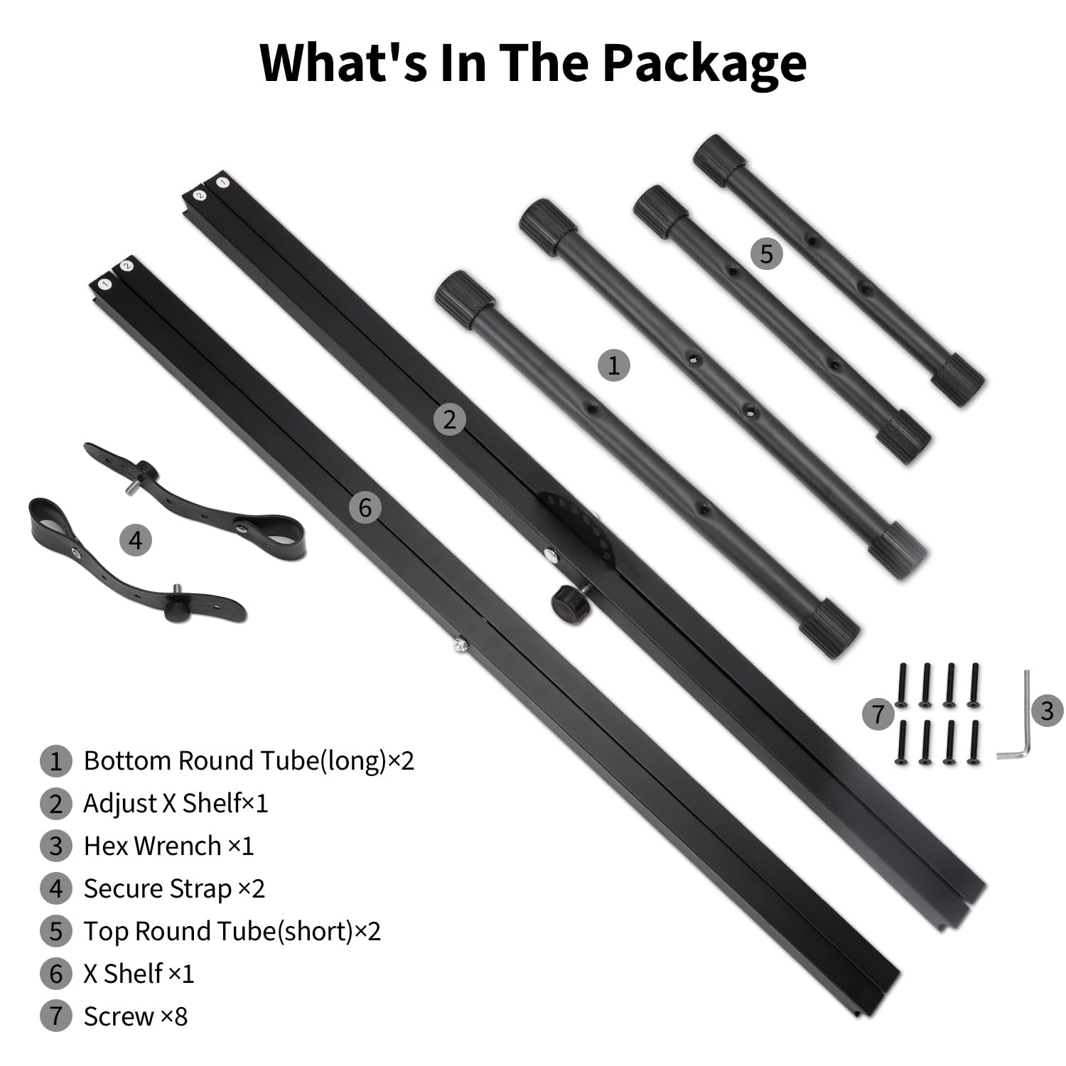 Keyboardständer für E-Pianos,X-förmig Doppelstrebiger E-Piano Ständer mit Verriegelungsriemen und Schnellspannmechanismus,Keyboard Ständer verstellbar 32 cm bis 97 cm für 54 61 76 88 Tasten (Schwarz)