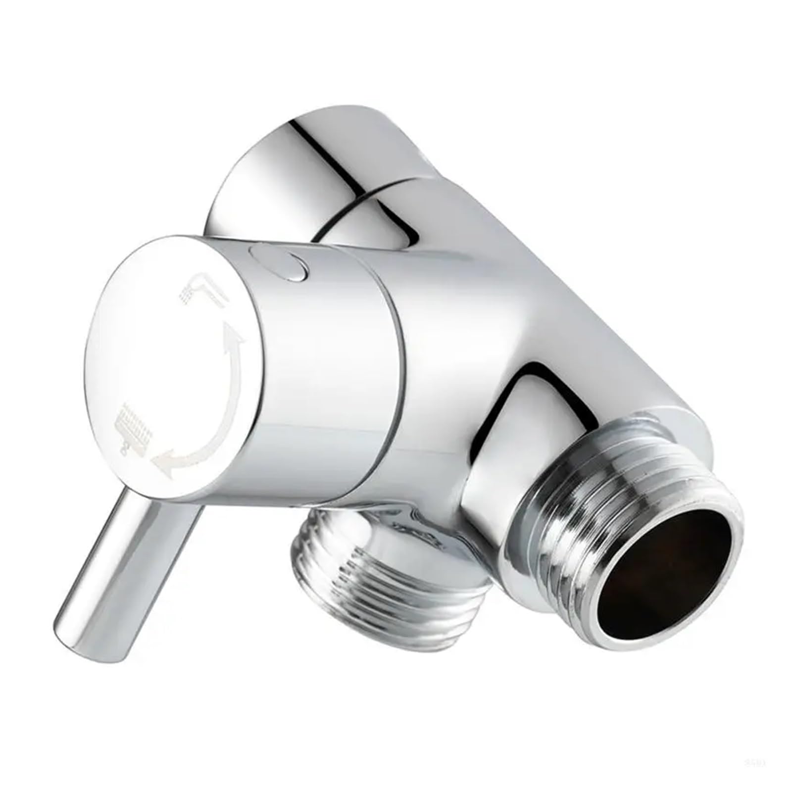 Lqrctry Plating Brass 3 Way Shower Arm Diverter