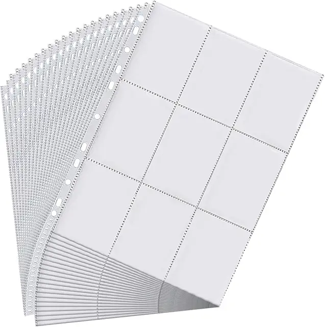 Raccoglitore figurine Relota: 40 pagine, 720 tasche trasparenti per carte da gioco e calcio