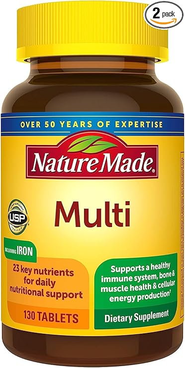 Nature Made Multi Complete Tablets - 130 ct, Pack of 2