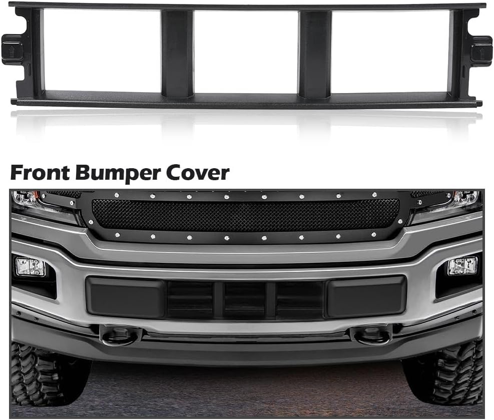 G-PLUS Front Bumper Cover Lower Grille Panel Trim without Metal Clips Compatible with Ford F150 2018-2020 (3.3L and 5.0L Models ONLY) JL3Z17B968BB