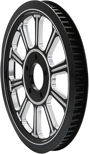 Miniatura 3 de XMT-MOTO - Piñón de polea para correa de rueda trasera para Harley Touring Road Glide no ABS 08-21