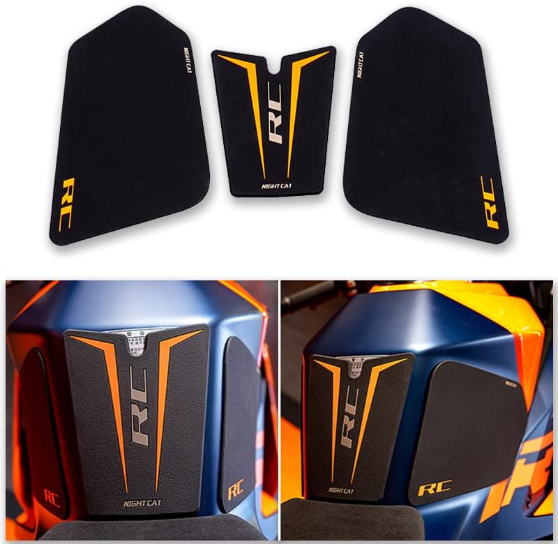 Motorcycle Tank Pad Protector Sticker Decal Gas Knee Grips Compatible with KTM RC 390 (2022-2024)