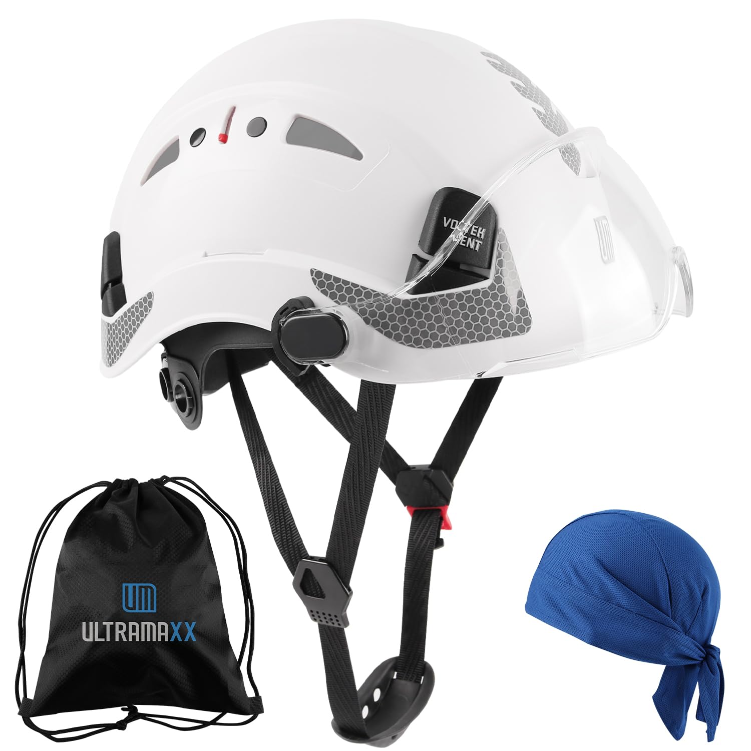 UM ULTRAMAXX Safety Helmet Hard Hat, ANSI Z89.1 Approved Lightweight Vented Work Helmet, 6-Point Adjustable Ratchet Suspension Hardhat Ideal for Industrial and Construction