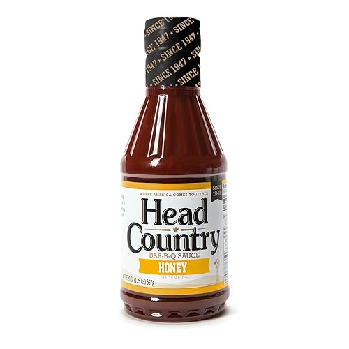 Head Country Bar-B-Q Salsa sin gluten, salsa barbacoa sin soja sin alérgenos  Salsa de barbacoa dulce y ahumada ideal para carne de res, cerdo y