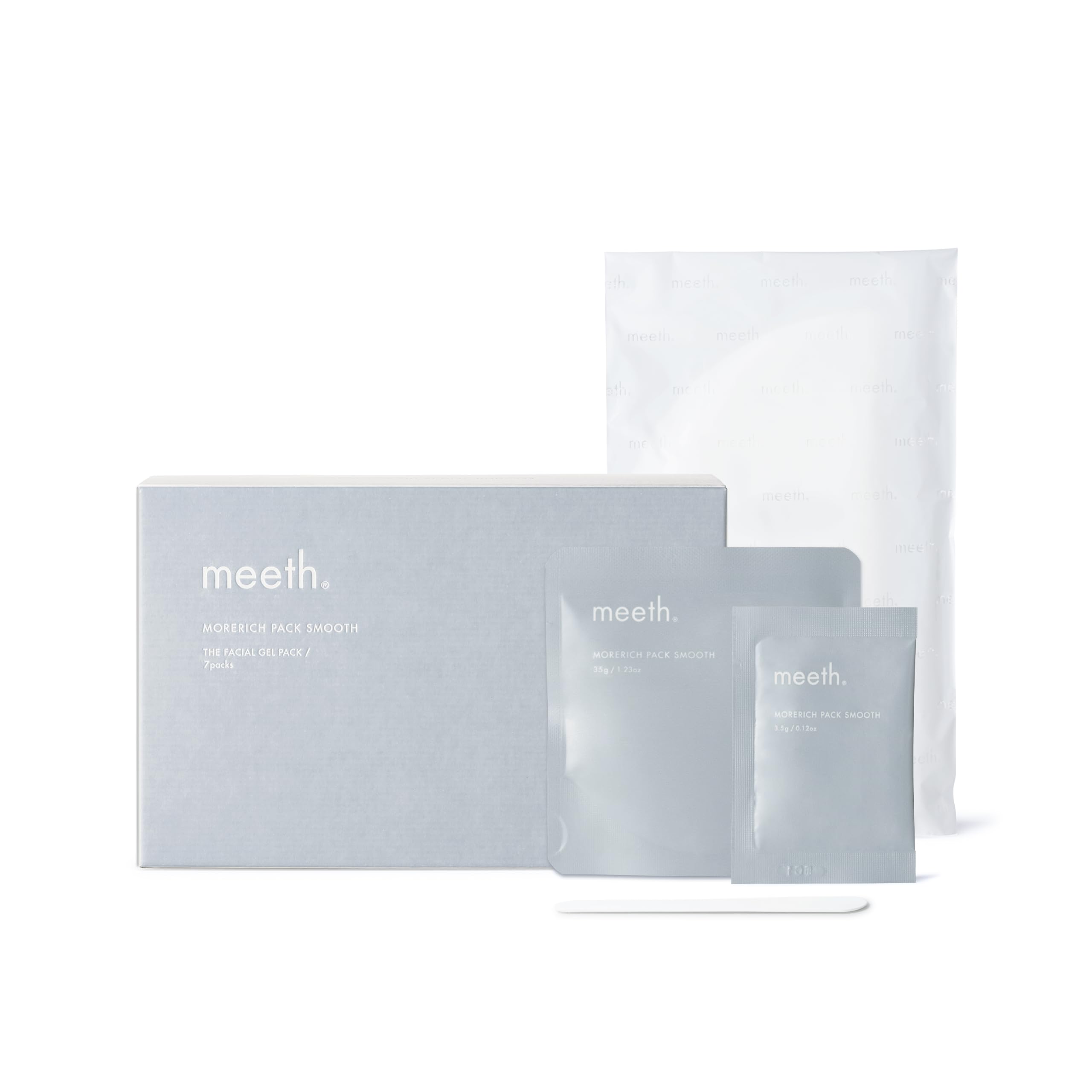 【meeth】モアリッチパック1箱＋コットンフェイスマスク(7枚入り) Amazon.co.jp: meeth(ミース) モアリッチパック スムース 7回分〈毛穴