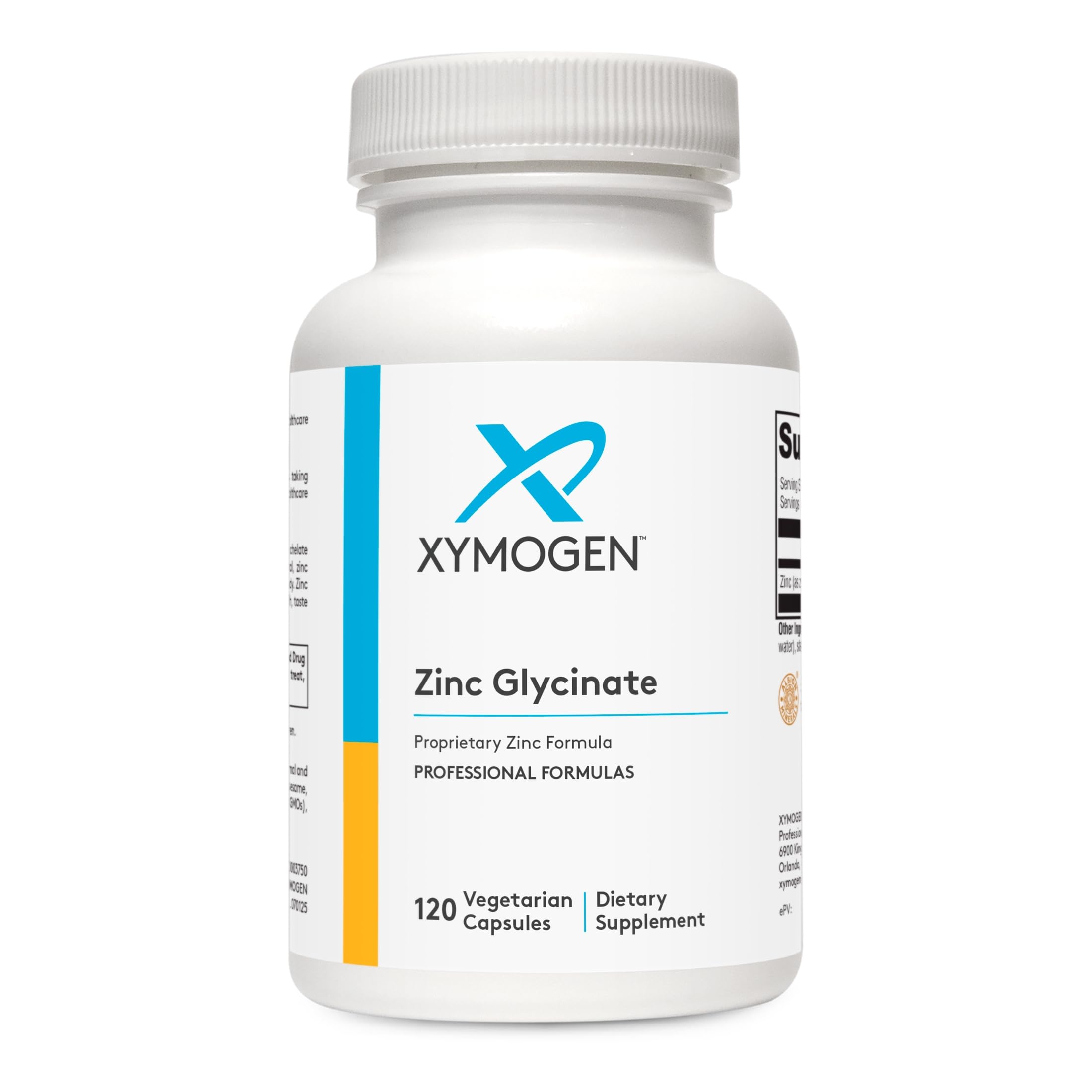 XYMOGEN Zinc Glycinate, 120 Capsules