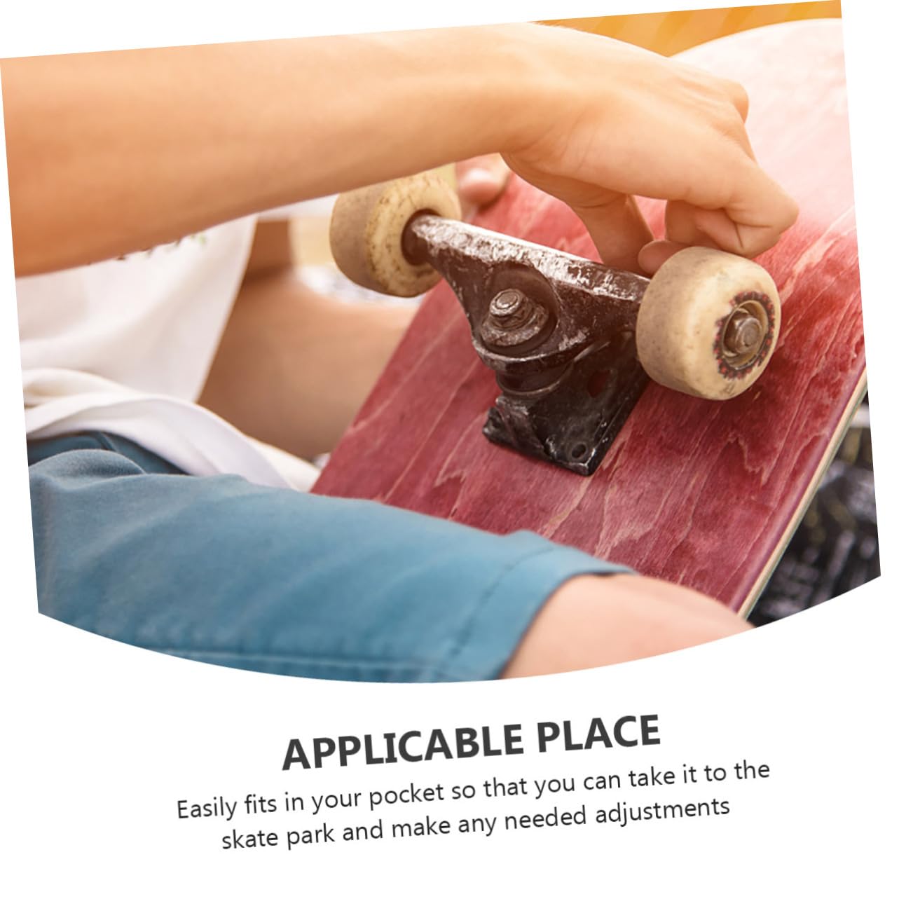 NAMOARLY 4pcs Multifunction Skateboard Spanner Tool for Repairing and Adjusting Skateboards Scooters and Cruisers Portable and Wrench for Axle Nuts and Truck Screws