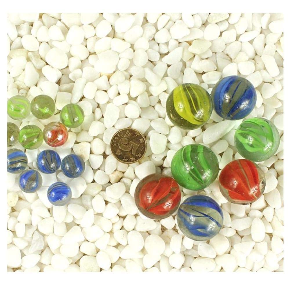 Bola de cristal de 14 mm, cuentas de vidrio especiales, canicas, cuentas para niños de siete colores-11mm 100 cápsulas