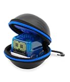 Travel Case Compatible with Novie Robot Interactive Smart Robot - Protective Robot Toy Carry Case with Hard Shell Construction and Metal Travel Carabiner (Black/Blue)