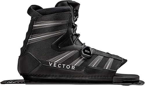 Miniatura 2 de Radar Vector Boa Botas de esquí acuático - NegroCarbonoBlanco - XL - Placa de aluminio trasera