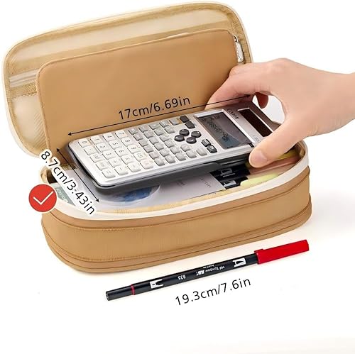 image for EASTHILL Big Capacity Pencil Pen Case Office College School Large Stor