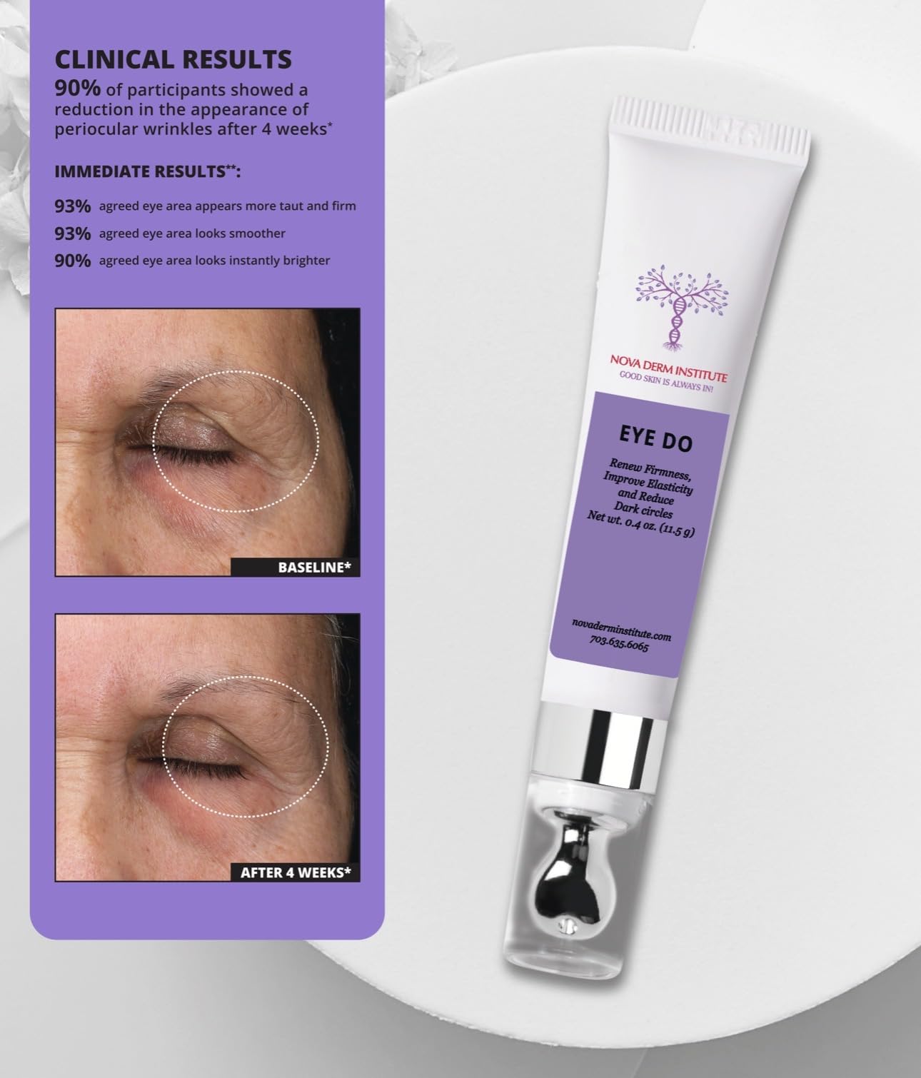 Amazon.com: NOVA DERM Eye Do! Corrective Eye Cream 0.4 oz 