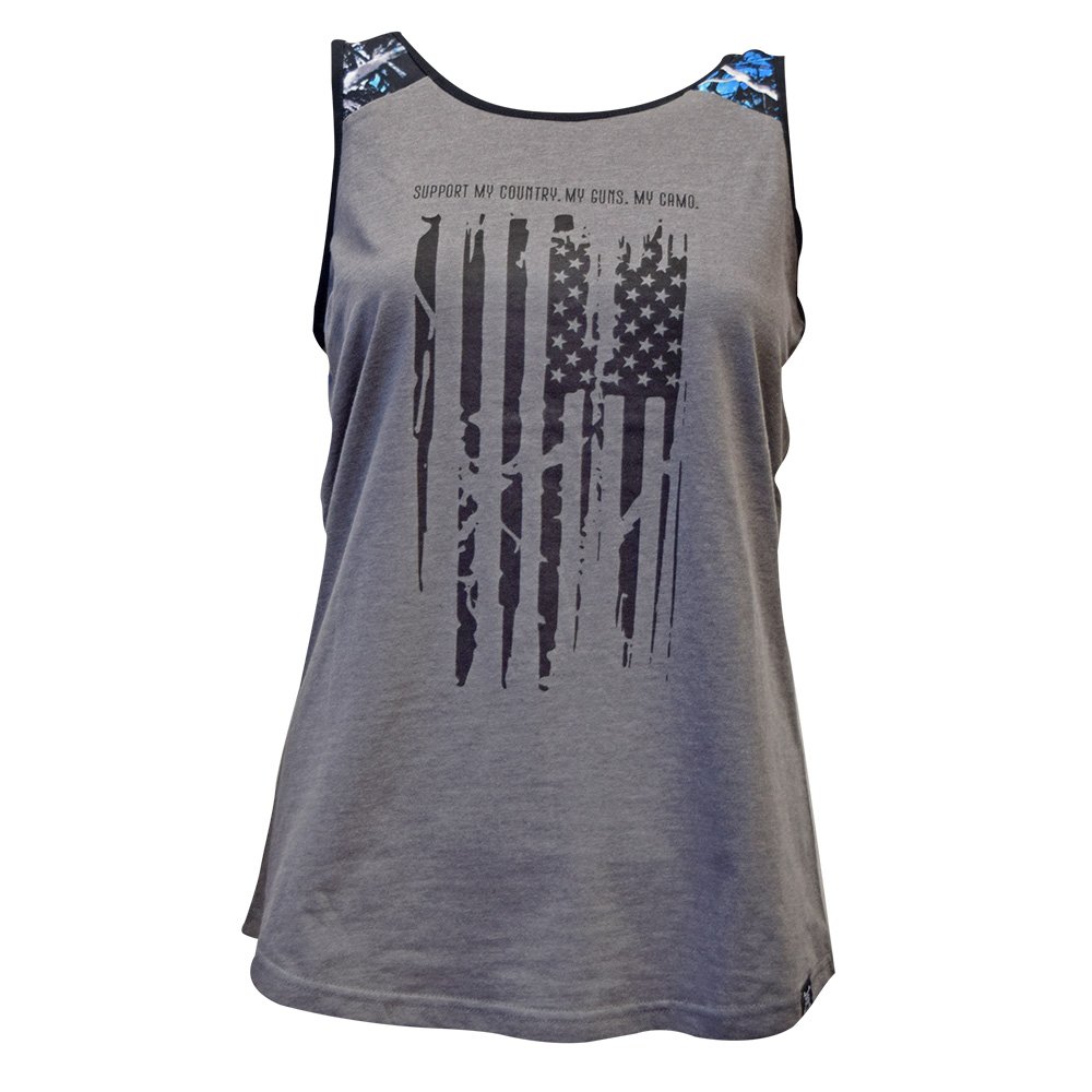 Graphic Tank Top | Muddy Girl Camo