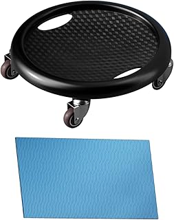 Core Coaster – Equipamento de treinamento abdominal para abdômen, exercício de rolo de roda abdominal para academia em casa, treino fitness, treinador de força de cintura com um tapete de joelho