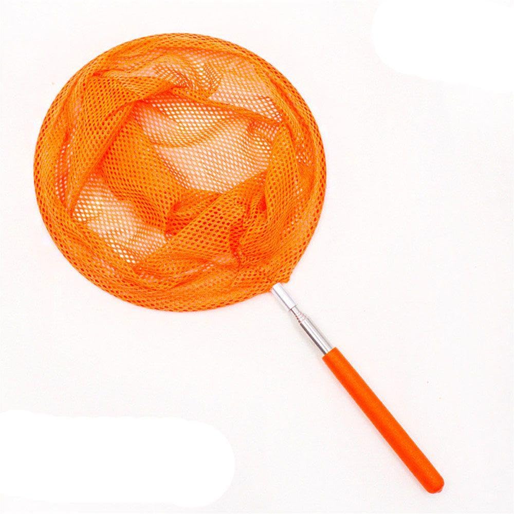 34” Kids Extendable Fishing Mesh Net Butterfly Bug Insect Fish Crab Catcher with Telescopic Handle Garden Pond Toy, Ideal for Children Extendable from 37cm to 85cm