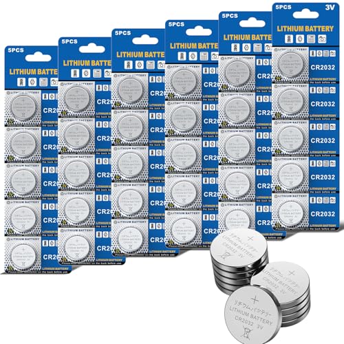 GutAlkaLi CR2032 3V Lithium Knopfzelle Elektro CR 2032 Lithium, 6 Packungen mit je 5 Einheiten, 30 Stück