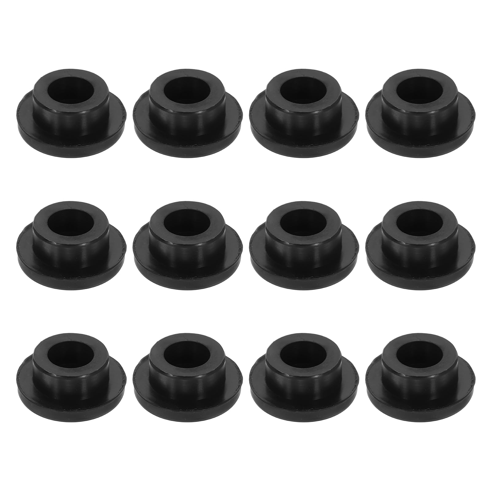 sourcing map 12 Pcs Black Plug Holes, Waterproof Rubber Button Plug for 24mm / 0.9" Hole Bottles Pipes End Caps Round Sealing Plugs Flexible Rubber Stoppers โ image 1