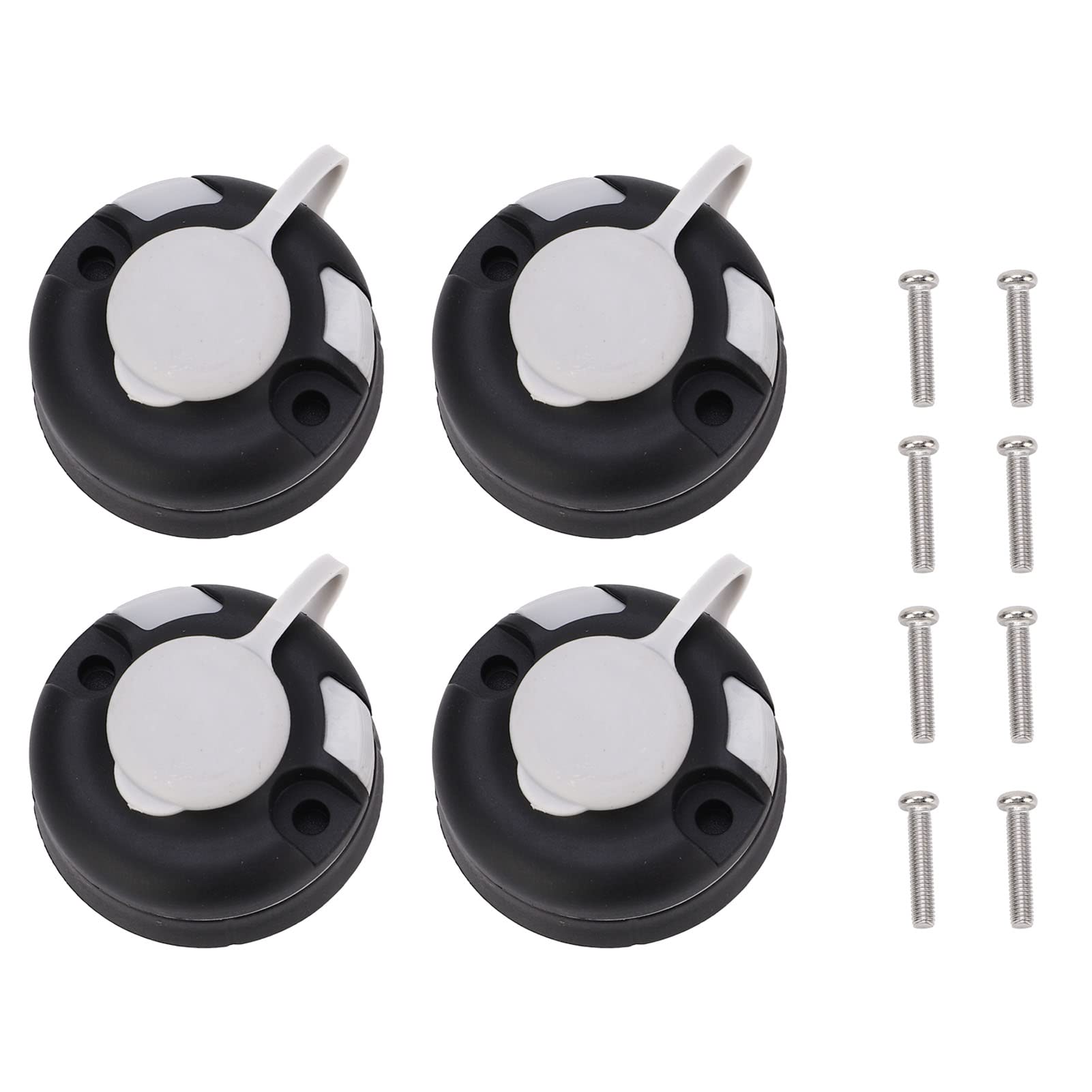 Topyond Base Multiuso per Kayak da 4 Pezzi, Base Rotonda Grande in Materiale PVC, Base per Kayak Portatile Facile da Installare (Nero)