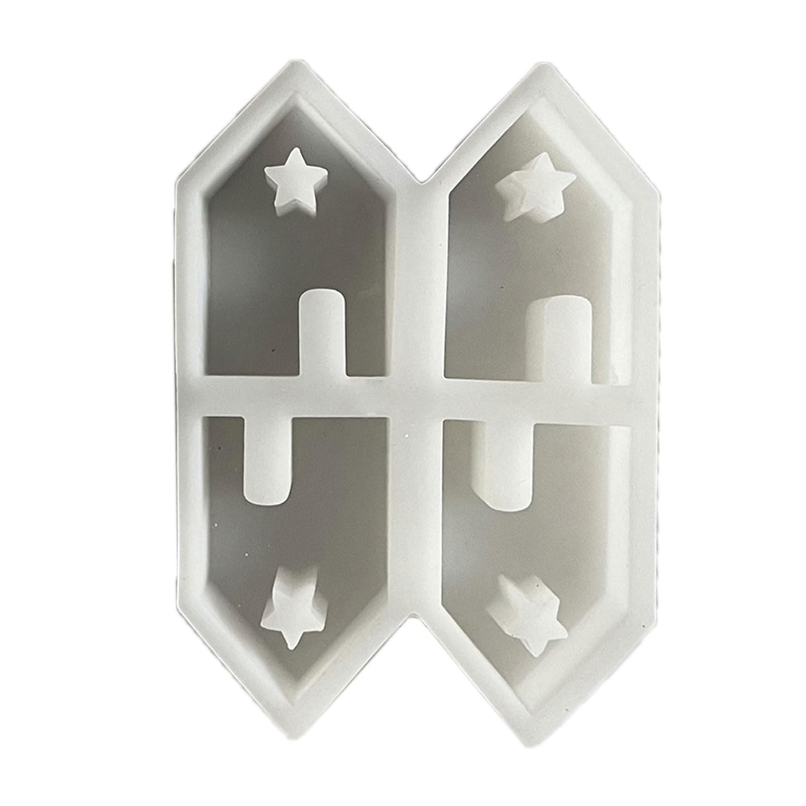 Yjcnelcr Silicone Moulds House Mould Casting Moulds Heart House Candle Moulds Handmade Baking Moulds Resin Soap Moulds