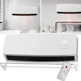 Ar Condicionado Portátil 1800W Aquecimento e Resfriamento Controle Remoto e Toque