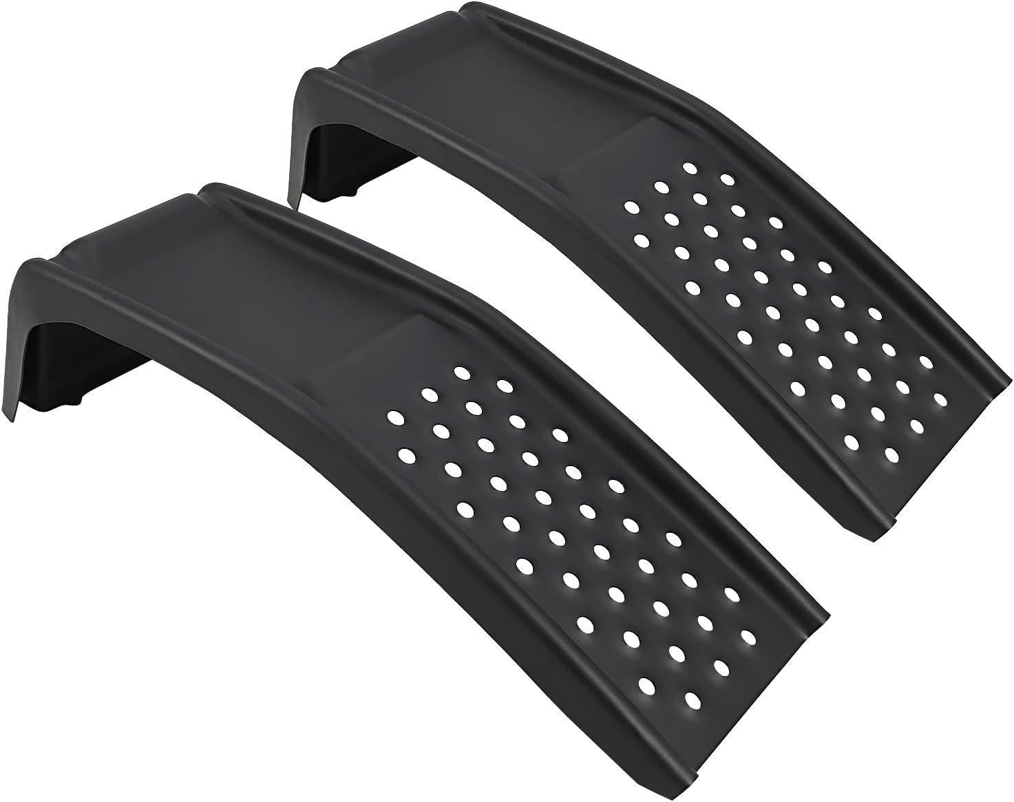 Car Ramps Set 8000lbs Auto Ramp, Max Lift Height 8 inch,Set of 2 Ramps (Black, 36.42" L x 13.39" W x 11.81" H)