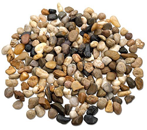 2 Pounds Small Decorative River Rock Stones - Natural Polished Mixed Color Stones Use In Glassware, Like Vases, Aquariums And Terrariums To Enhance The Appearance.