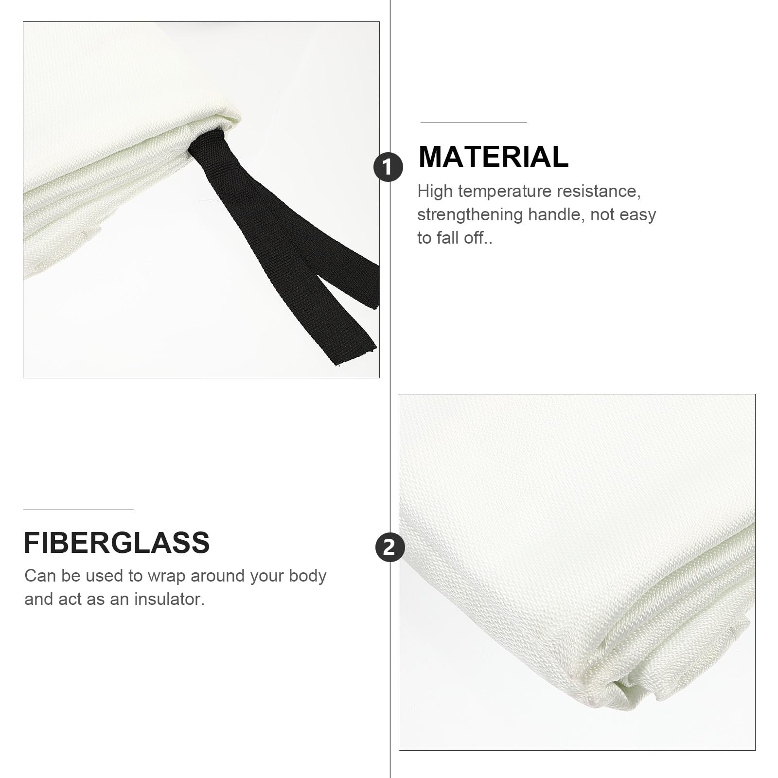 TOYANDONA Manta Ignífuga Profesional Resistente y Portátil para Cocina Barbacoa y Emergencias de Incendios