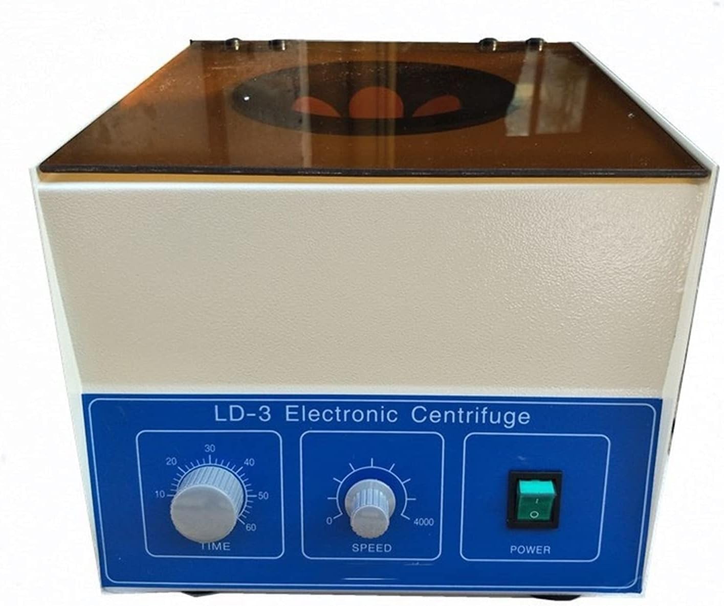 Centrífuga de Sobremesa Eléctrica 50ml 4000rpm 2770xg para Laboratorio Clínico, Investigación y Educación - Velocidad Ajustable con Temporizador 0-60min, Capacidad 6 Tubos, Compacta Silenciosa