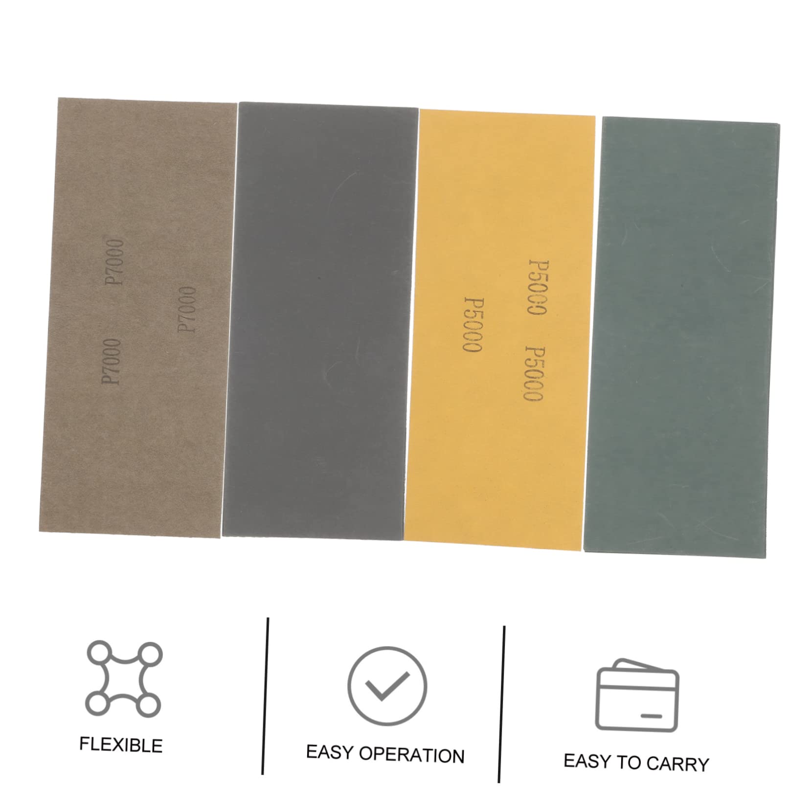 HAPINARY Fine Grit Sandpaper Sheets Auto Body Sandpaper Kit 24 Pack Wet/Dry Sandpaper for Polishing Wood Furniture