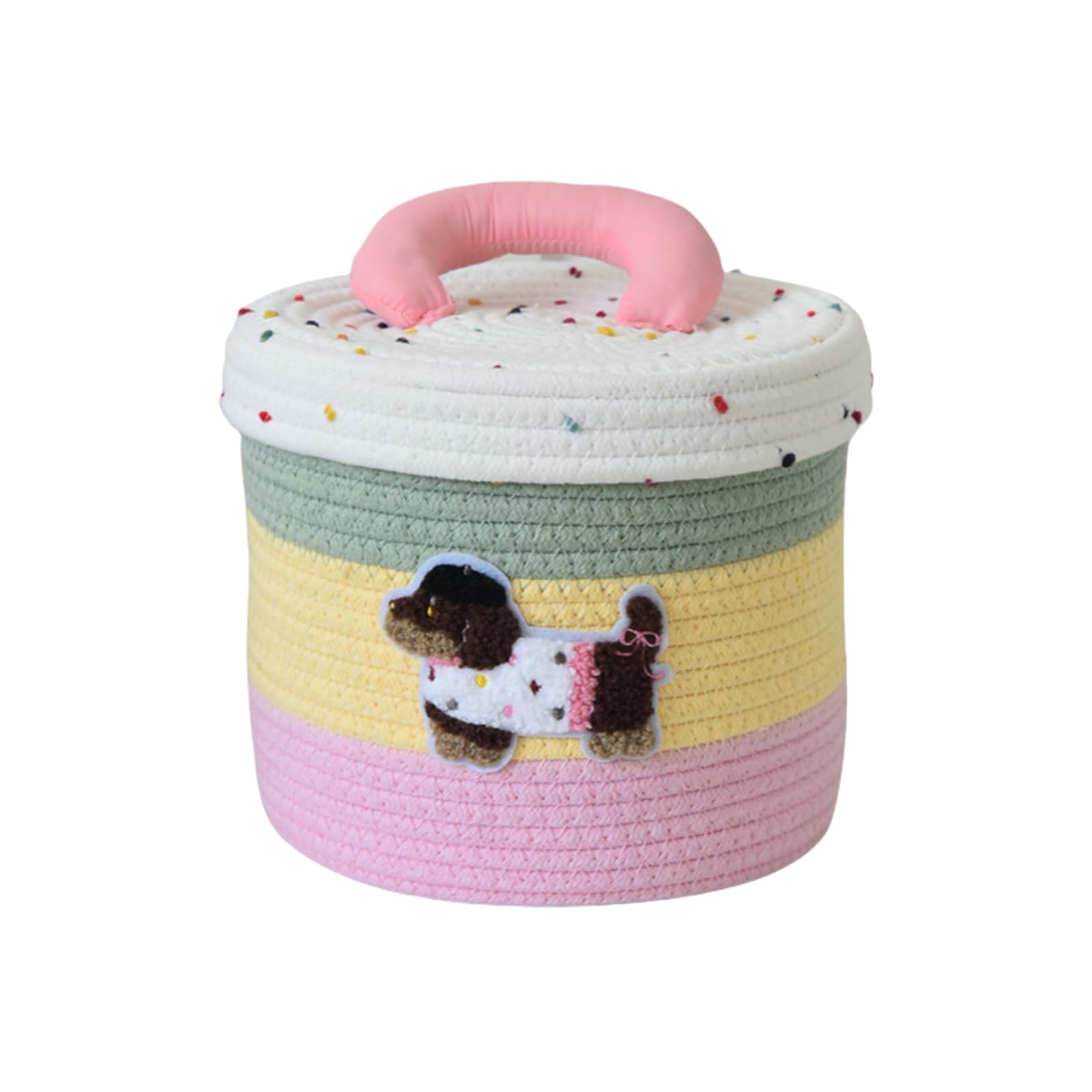 Boîte de rangement enfants coton motif dessin animé bac à jouets pliable entretien facile