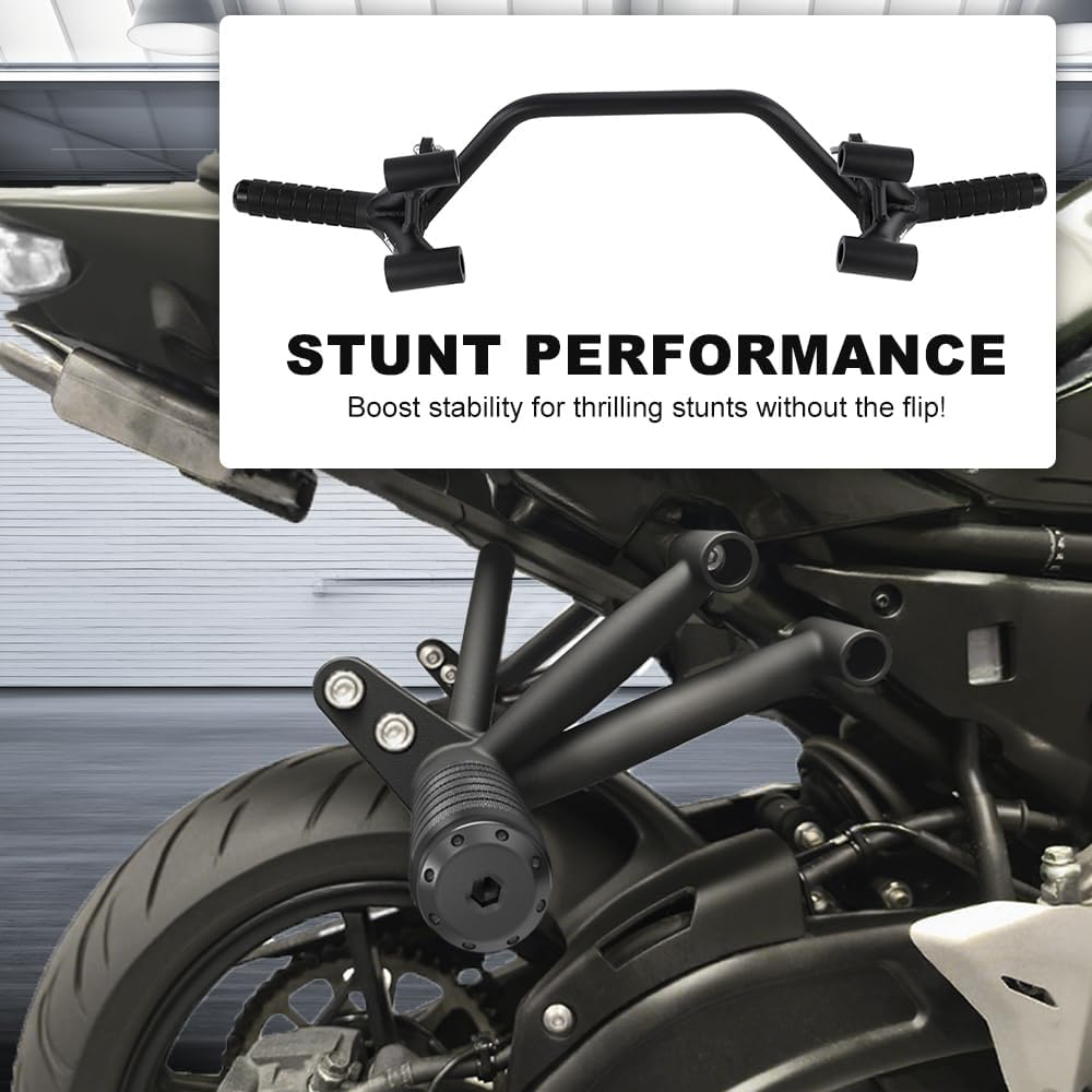 Xitomer Subcage Compatible with Ninja 650 Z650 2017-2025 Ninja650, Rear Footrests Subcage, Motorcycle Passenger Peg Guard, Peg Support Stunt Step Plate Stunt Protection