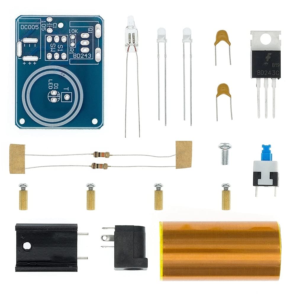 Mini bobine Tesla kit électronique DIY BD243C pour décoration bureau et salon
