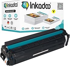 Inkadoo Toner for HP 201X / CF400X + CF253AM Color Laserjet Pro MFP M 277 dw Color Laserjet Pro M 252 n (Yellow) Toner Cartridges, Printer Toner
