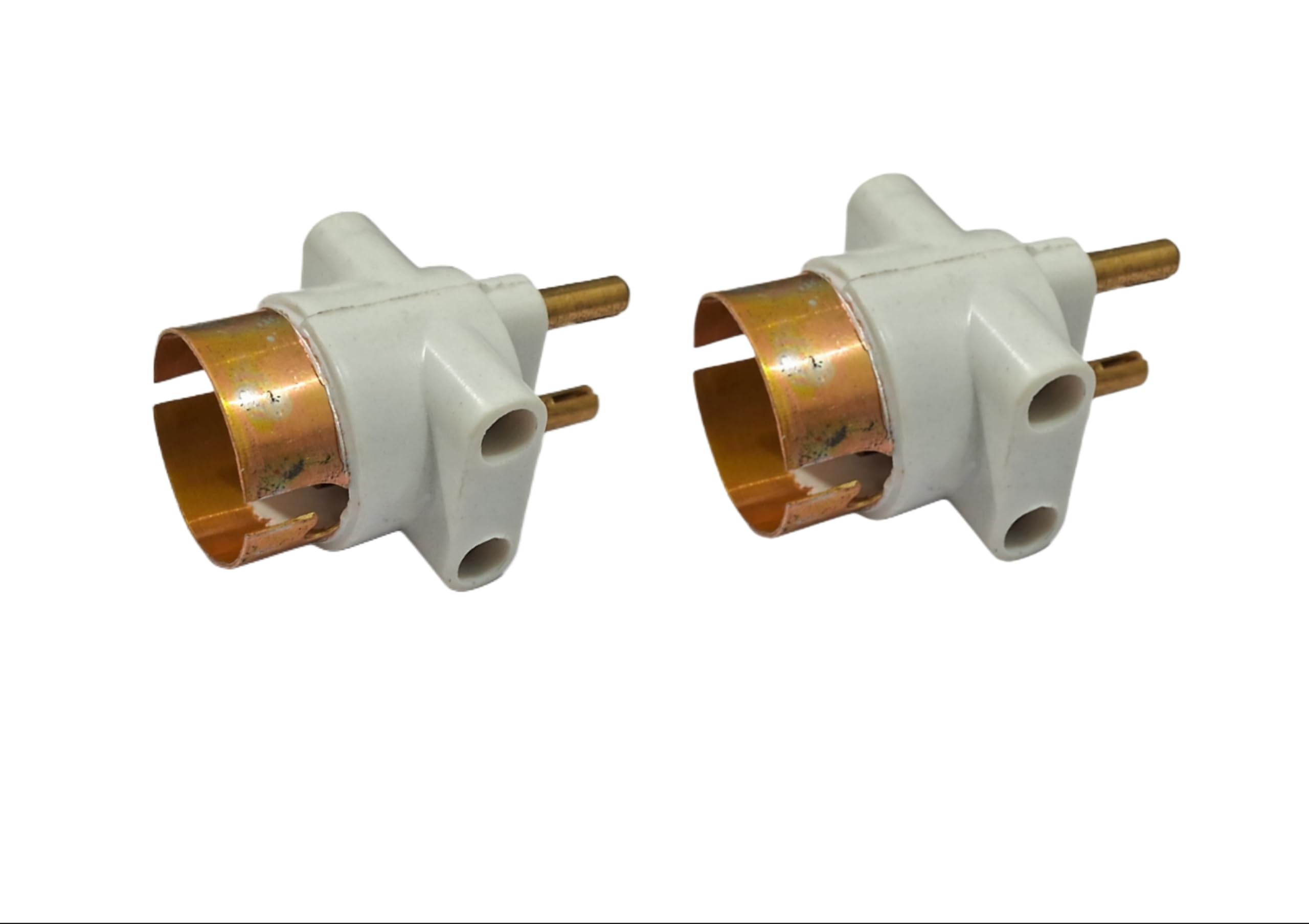 Holder 2 Pin Bulb Holder Parallel Adapter with Plug and Light Socket (Pack of 2, White)-image-22