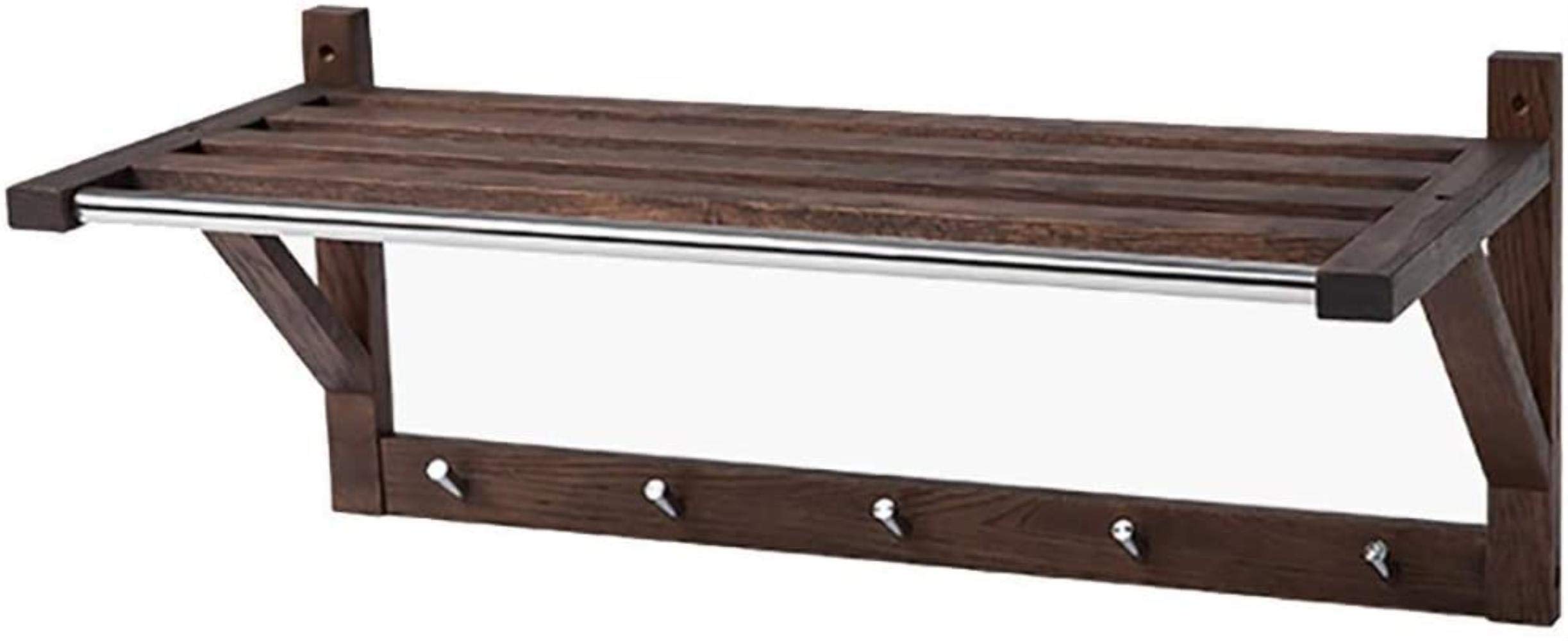 Porte-manteau mural en bois pour libérer l'espace au sol de votre chambre