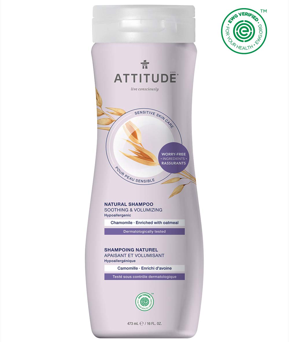 Attitude Nat Shampoo Soothing & Volumizing Chamomile, 473 ml, 16 Fluid Ounce