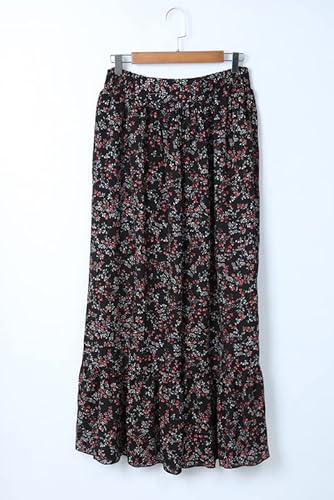 Dokotoo Womens Maxi Dress Casual Floral Printed Boho Dress Deep V Neck Ruffle Cap Sleeve 2 Piece Outfits For Women Tie Waist Chiffon Flowy Wedding Dresses Xx-Large A Black #TOP4