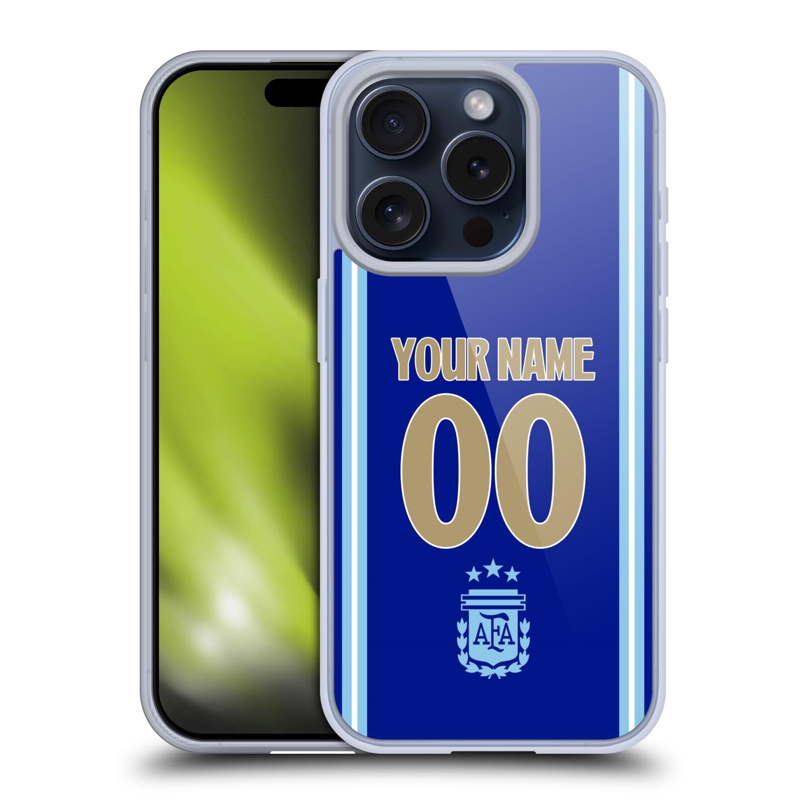 Coque personnalisable Argentine iPhone 15 Pro maillot extérieur 2024