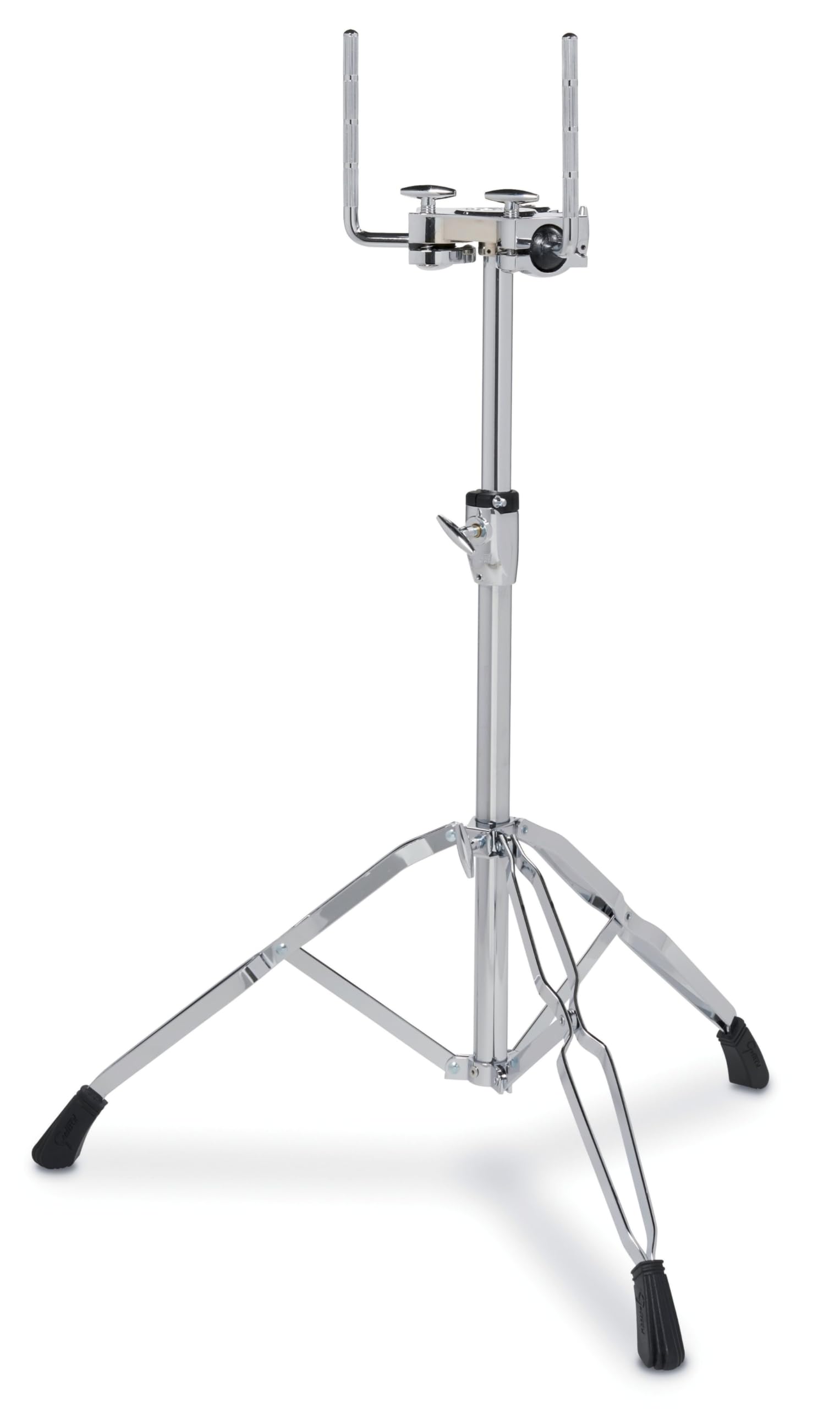 Gretsch Hardware Serie G5 Supporto doppio tom GR-G5TS - Bracci L-tom da 12,7 mm con snodo a sfera - Treppiede a doppia rinforzatura - Connessioni dei tubi con inserti in ottone