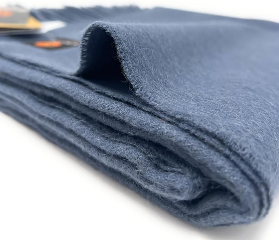 100% Baby Alpaca Wool Solid Throw Blanket, Hypoallergenic & Allergen Free, for Home Décor or Travel 51 X 71 inches (Carbone)