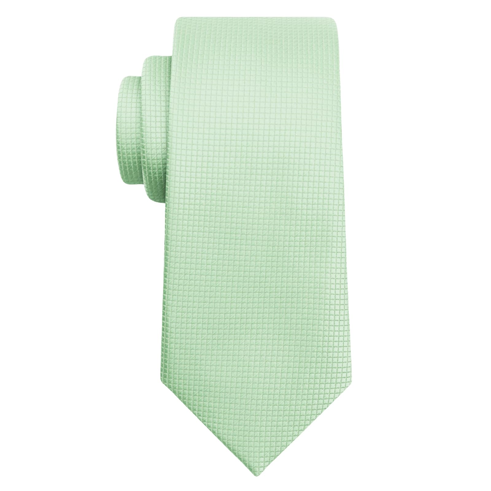 Mantieqingway Boys Ties Self Tie Solid Color Kids Ties Neckties for Graduation Uniforms Party Casual School (Age 8-14), Gifts (Green)