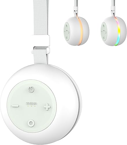 Máquina de sonido portátil para bebés, niños y adultos, máquina de ruido blanco recargable por USB con función de temporizador, 18 sonidos suaves,
