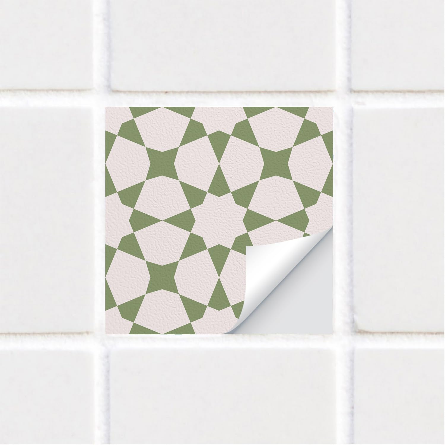 Alwayspon 25PcsX15cm/6inch Tile Sticker, Green Plant Leaves Self - View #12