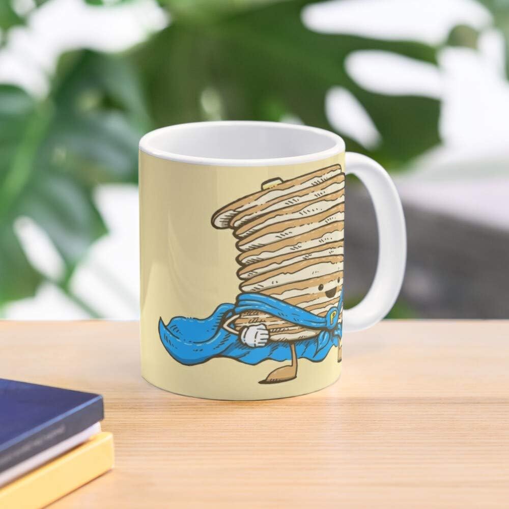 Cute Hero Captain Cape Superhero Flapjack Lol Breakfast Best 11 Ounce Ceramic Coffee Mug Gift