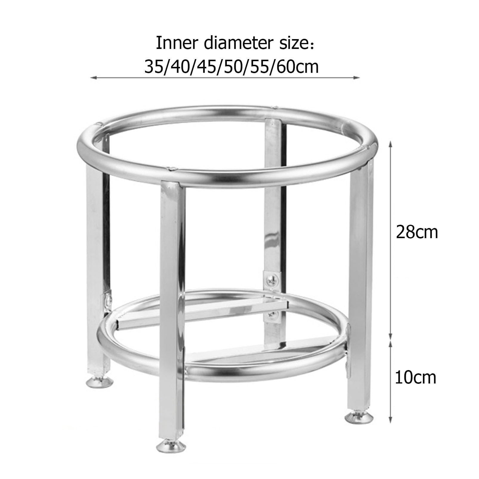 Supporto per barile in acciaio inox resistente, carrello multifunzionale per vino, pasto, friggitrice, grasso, barili
