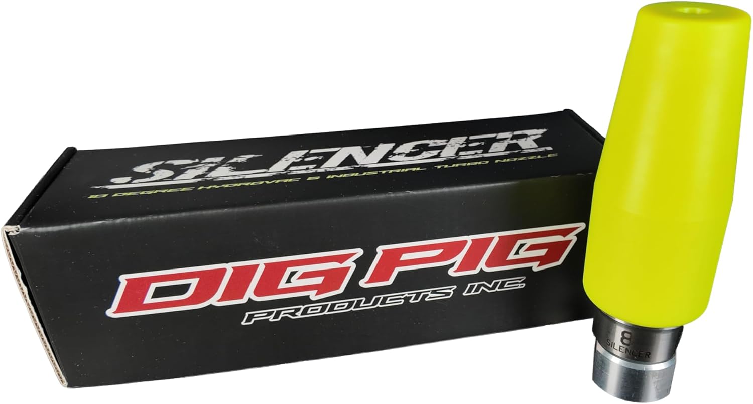 Dig Pig Silencer Hydrovac and Industrial Turbo Nozzle (8.0)