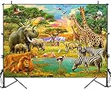 Sensfun Jungle Animal Backdrop Summer Tropical Desert African Forest Wild Animals Safari Scenic...
