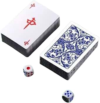Amazon.co.jp: 中国麻雀トランプ、144麻雀タイル、大きなプリントの