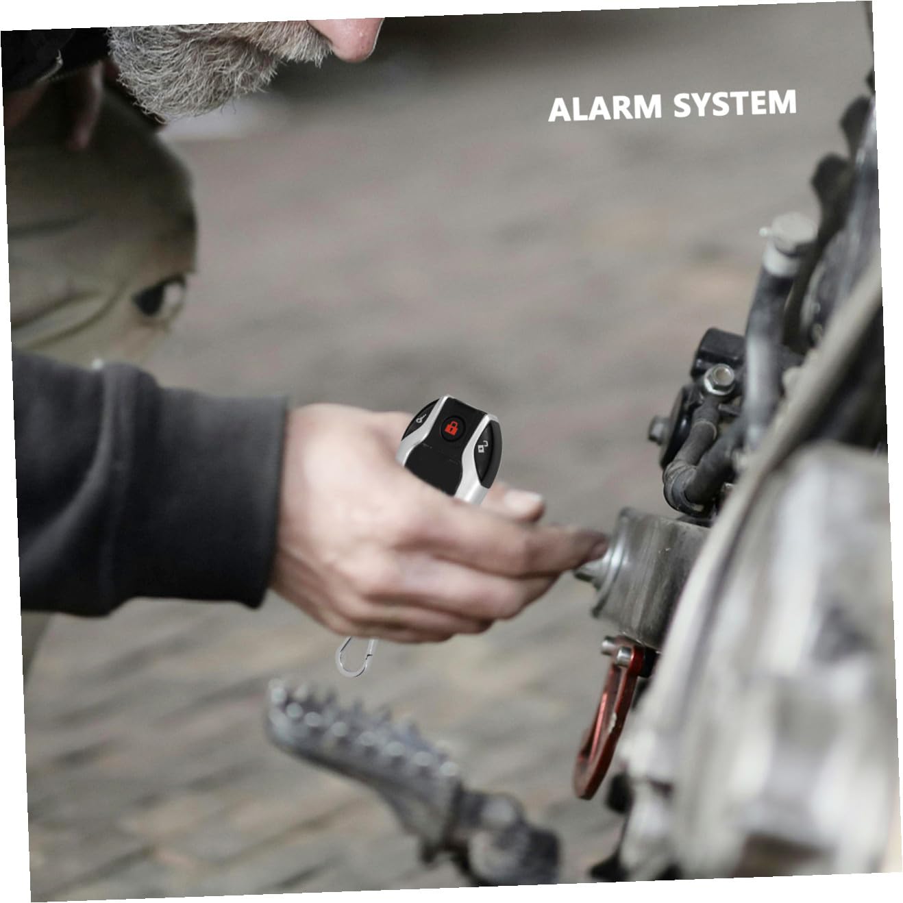 IMIKEYA Kit di Sicurezza per Moto con Allarme, Avviamento Motore e Telecomando Remoto, Accessori per Protezione Moto